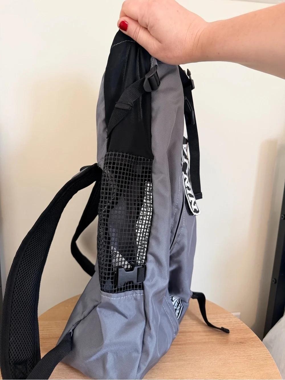 K9 Sport Sack Dog Backpack Carrier Gray Black Size Large